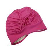Bonnet de Bain en Tissu Rose