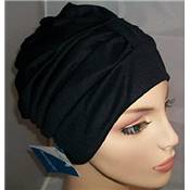 Bonnet de Bain en Tissu Noir