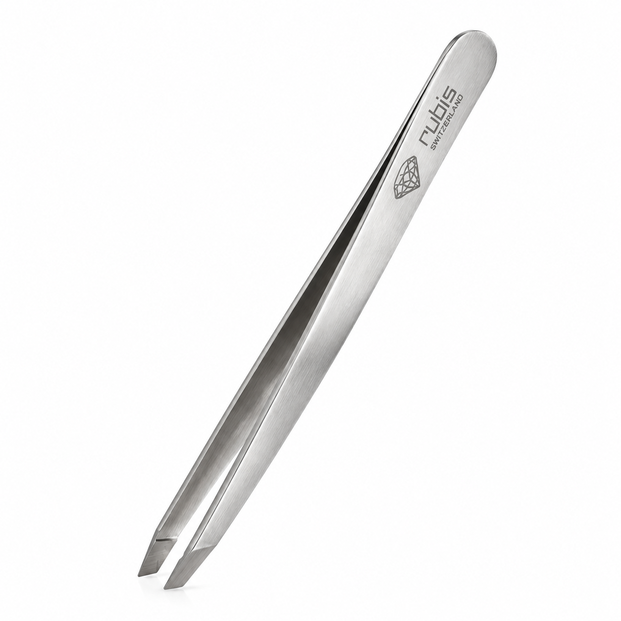 Pince à épiler classique mors diamantés - Rubis