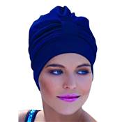 Bonnet de Bain Fashy en Tissu Bleu Marine