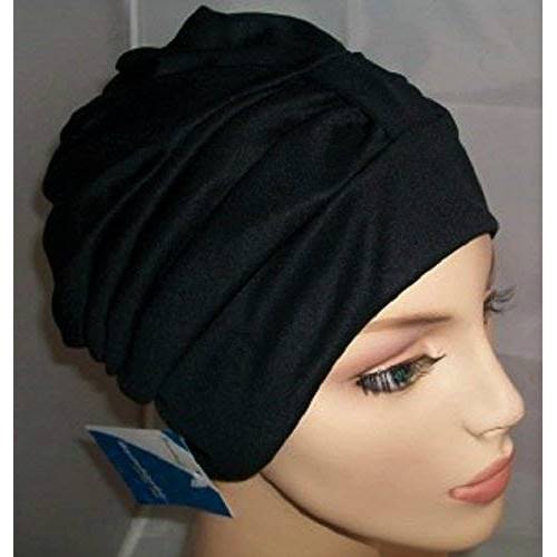 Bonnet de Bain en Tissu Noir