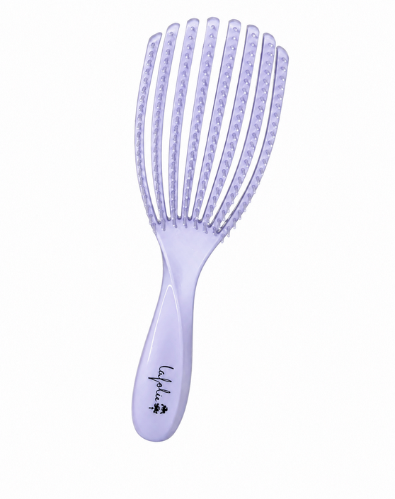 Brosse démêlante souple multi-branches violet