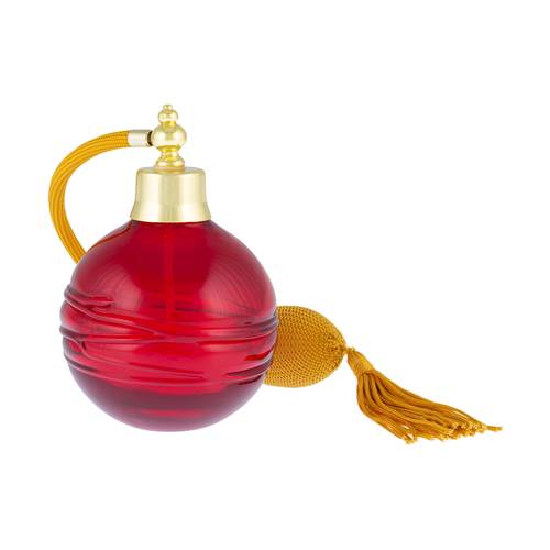 Vaporisateur de Parfum à Pompe en Verre Rouge et Doré - 135 ML