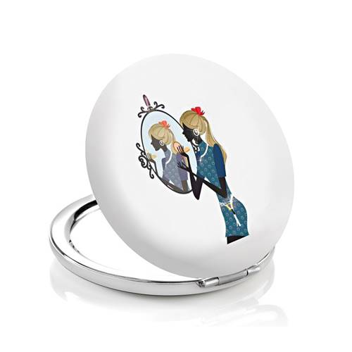 Miroir de Sac Rond Multicolore