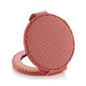 Miroir de Sac Rond Rose Pailleté