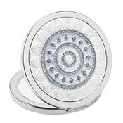 Miroir de Sac Rond Bleu t - X2