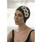 Bonnet de Bain en Caoutchouc Noir