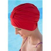 Bonnet de Bain en Tissu Rouge - Fashy