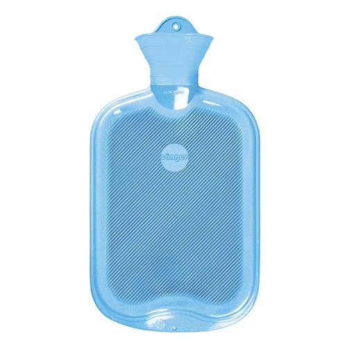 Bouillotte à eau en Caoutchouc - Bleu Clair