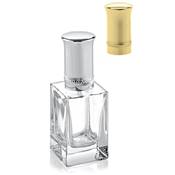 Vaporisateur Carré en Verre Capuchon Doré - 30 ML