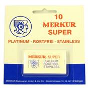 Lot 10 Lames Plates MERKUR SUPER Double Tranchant