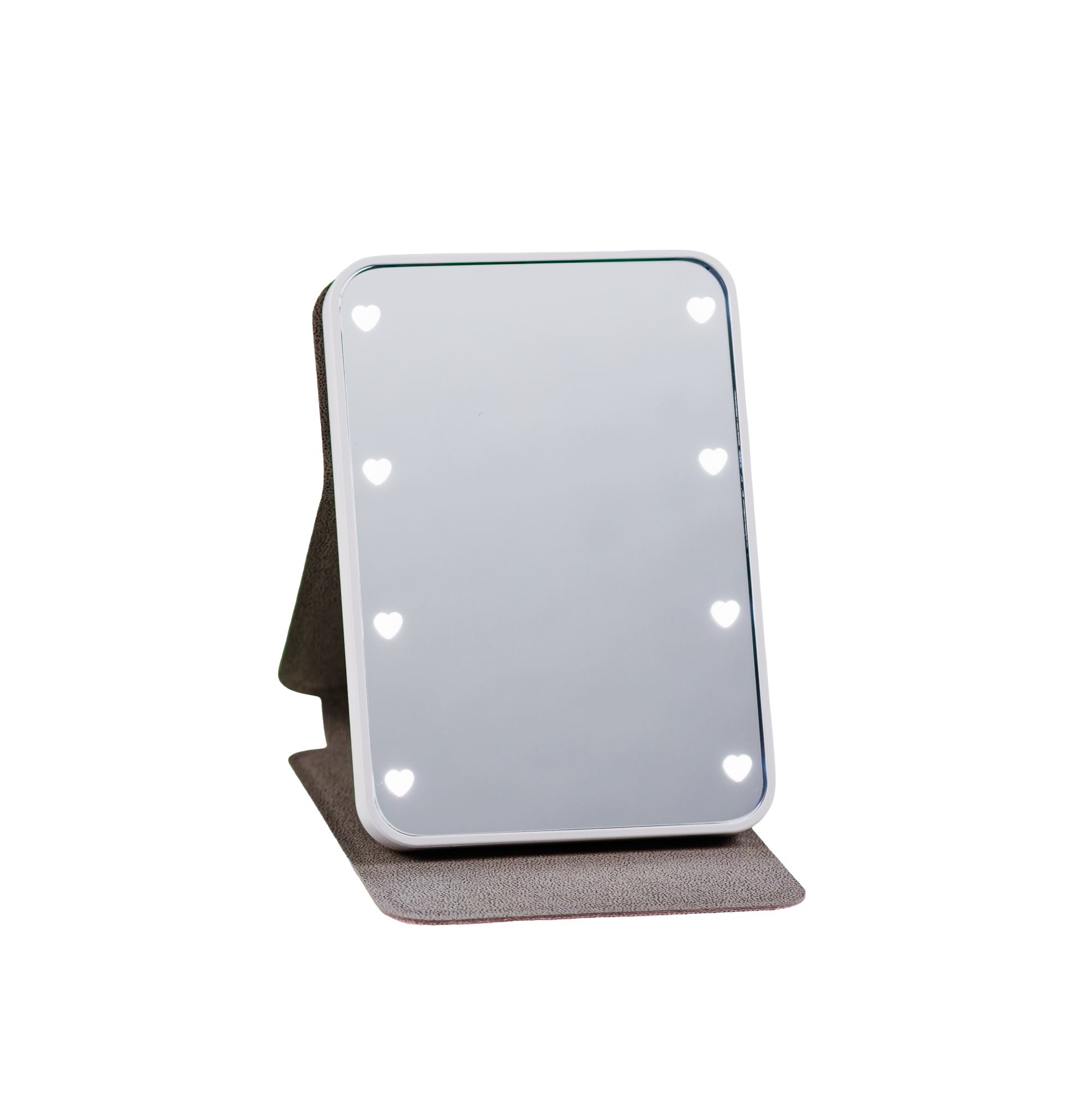 MIROIR DE VOYAGE LUMINEUX LED RECTANGULAIRE 6.4 X 9.3 CM