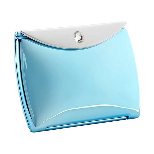 Miroir de Sac Enveloppe Bleu Métal Swarovski - X3