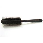 Brosse Ronde Acajou en Poils de Sanglier et Picots-Boules