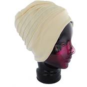 Bonnet de Bain en Tissu Champagne