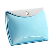 Miroir de Sac Enveloppe Bleu Métal Swarovski - X3