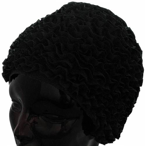 Bonnet de Bain Pétales Noir