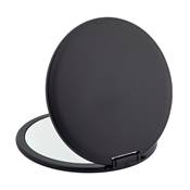 Miroir de Voyage Extraplat Soft Touch Rond Noir - X10