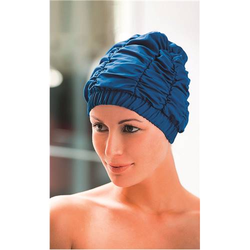 Bonnet Adulte pour cheveux longs bleu