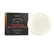 Recharge De Savon A Raser Chardon Poivre Noir 100g - Scottish Fine Soaps
