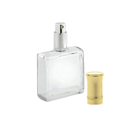 Vaporisateur Rectangulaire avec Bouchon Doré - 100mL