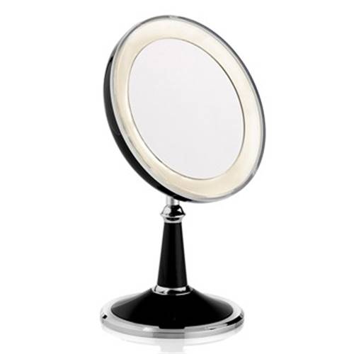 Miroir sur Pieds Lumineux Noir - X7