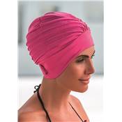 Bonnet de Bain en Tissu Rose