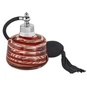 Vaporisateur à Pompe en Verre Orné d'une Spirale Bordeaux - 150 ML