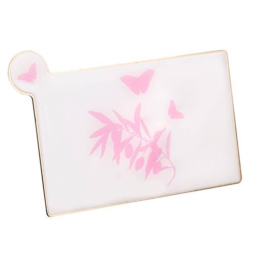 Miroir de Sac Rectangle Motif Papillon