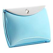 Miroir de Sac Enveloppe Bleu Métal Swarovski - X3