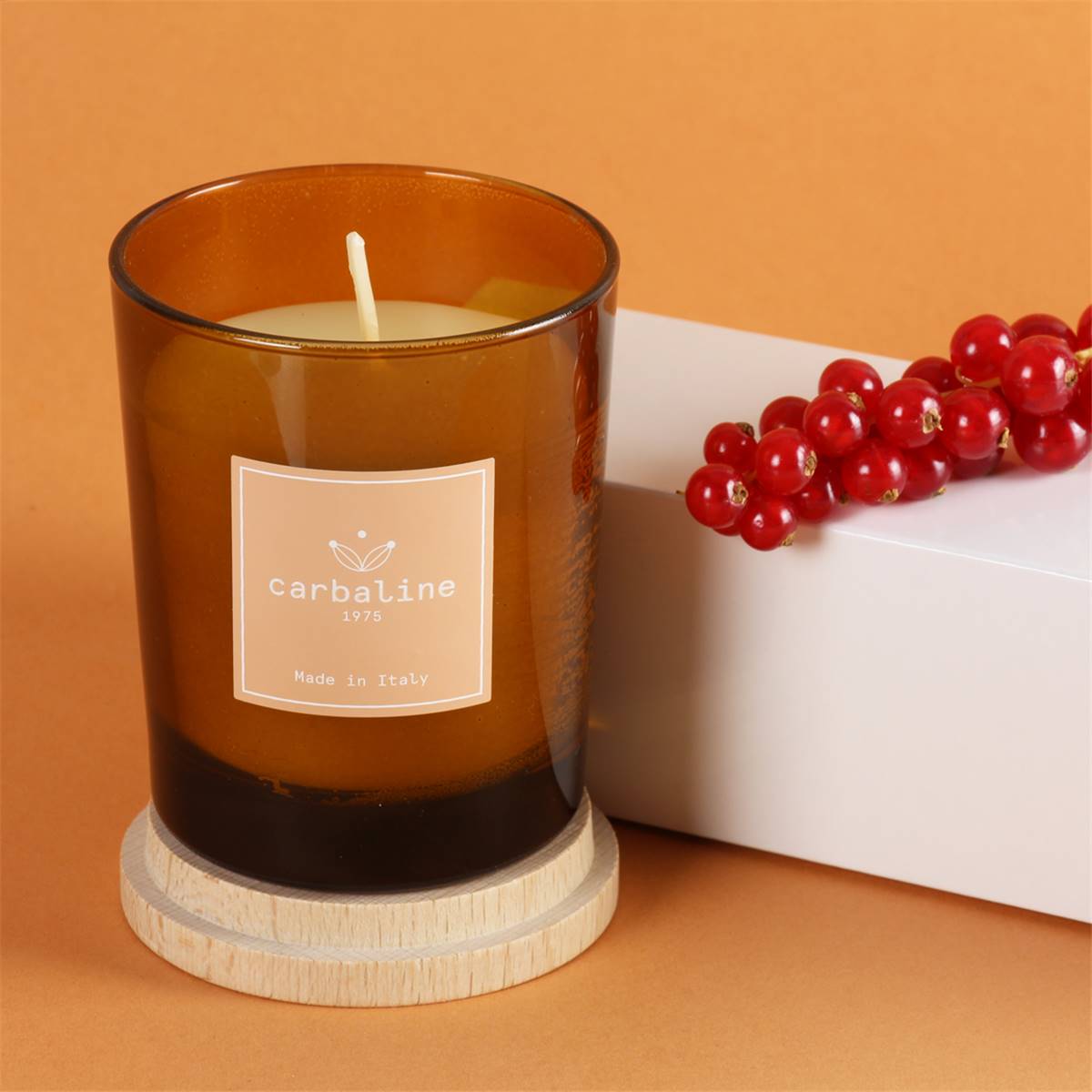 Bougie Parfumée Ambre Intense - 180g Cire De Soja - Fabrication Provençale - 40h De Combustion - Cadeau Élégant