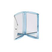 Miroir de Sac Enveloppe Bleu Métal Swarovski - X3