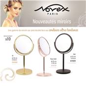 Miroir sur Pied Noir Mat - X 10