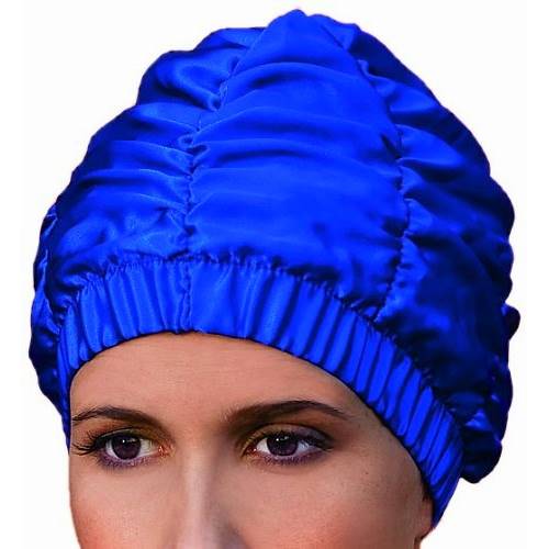 Bonnet de Douche Bleu Royal Étanche