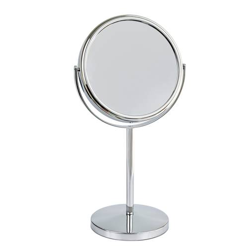 Miroir Sur Pied Rond Chromé – X7