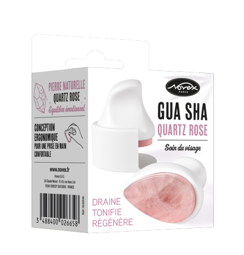 Gua Sha en Quartz Rose 
