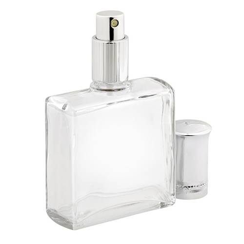 Vaporisateur parfum en verre design homme argent 100ml