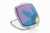 Miroir de Sac Carré Fleur Bleue - x2