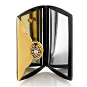 Miroir de Sac Enveloppe Noir et Strass - X3