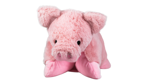 Bouillotte peluche cochon rose