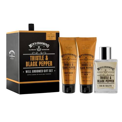 Coffret Cadeau de Soins pour Hommes - Chardon & Poivre Noir