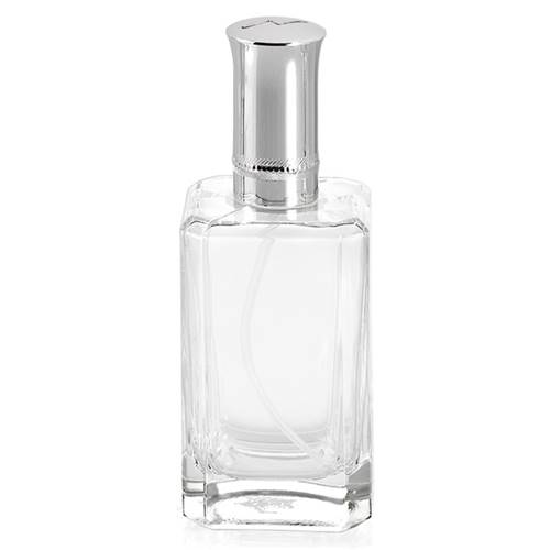 Vaporisateur Carré en Verre Bouchon Argenté - 100 ML