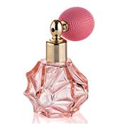 Vaporisateur en Verre Rose avec une Poire Courte - 60 ML