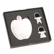 Coffret Miroir de Sac + Porte-Cls Adam et Eve