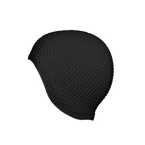 Bonnet de Bain en Caoutchouc Noir