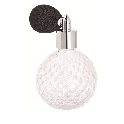 Vaporisateur en verre à Poire Courte Noire - 90 ML