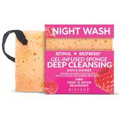 Eponge de bain au gel nettoyant rtinol + framboise