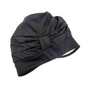 Bonnet de Bain en Tissu Noir