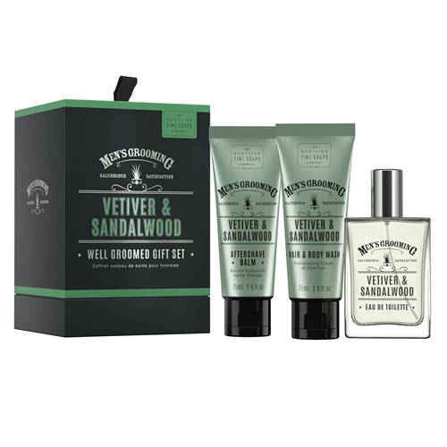 Coffret Cadeau de Soins pour Hommes - Vétiver & Bois de Santal