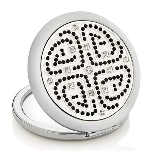 Miroir de Sac Rond Strass Diamant - X2